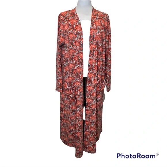 NWT Lularoe floral duster/cardigan - Picture 1 of 5